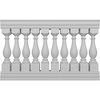 Ekena Millwork Fiberthane Legacy Balustrade Railing Kit, Style D (6 1/4" On-Center Spacing to Pass 4" Sphere Code) BALK40X060LGD